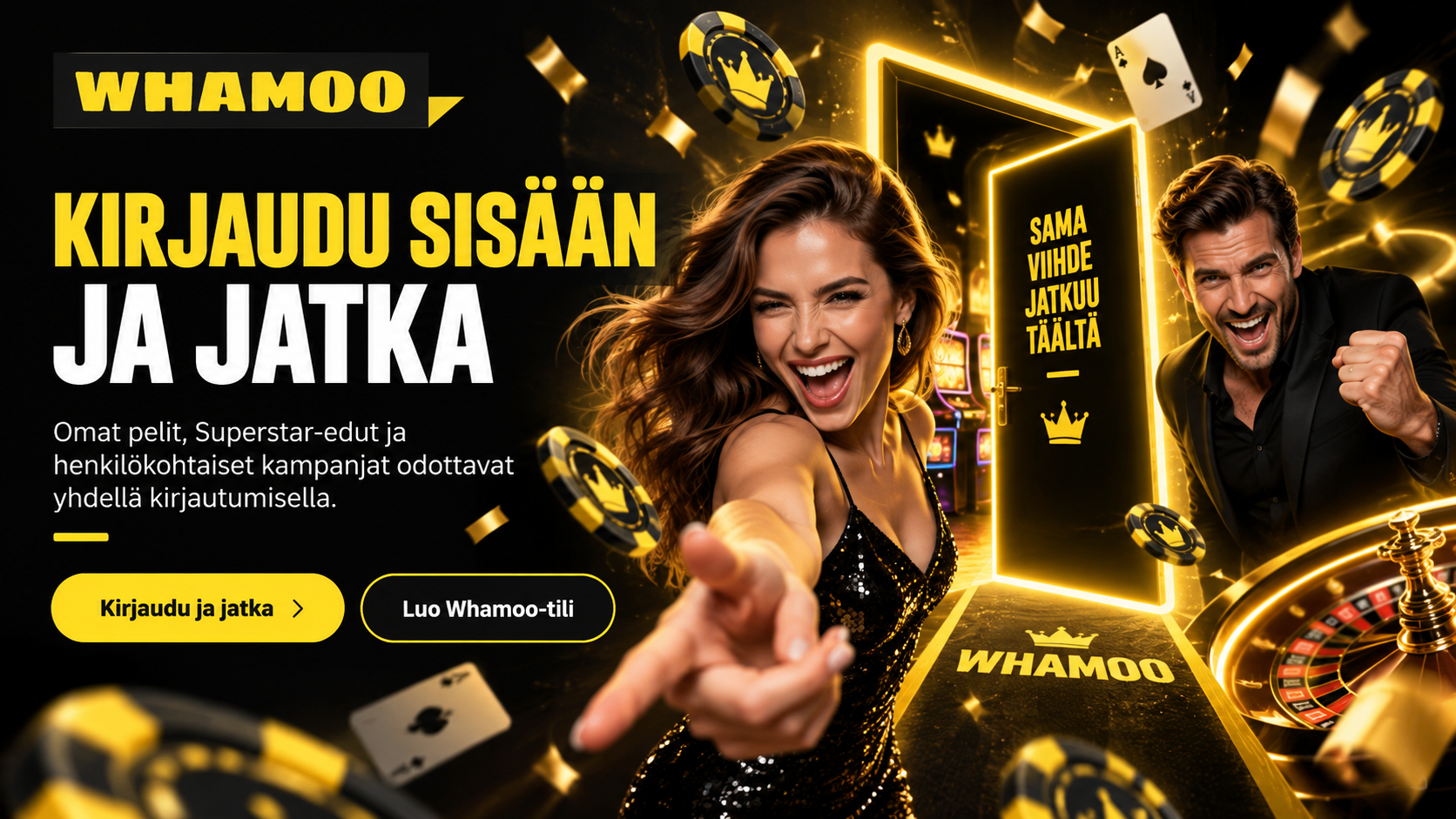 Whamoo kirjautuminen – yksi tili peleihin, etuihin ja maksuihin